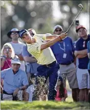  ?? ALLEN EYESTONE / THE PALM BEACH POST ?? Justin Thomas hits a shot in February during the Honda Classic, which he won in a playoff. The 37-year-old golf tourney’s charitable take this year will benefit some 50,000 area children.