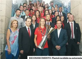  ??  ?? RECONHECIM­ENTO. Plantel recebido na autarquia