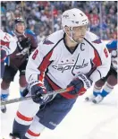  ??  ?? The Capitals’ Alex Ovechkin.