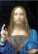  ?? WikiCommon­s ?? La Salvator Mundi (Cristo, Salvador del mundo), creada por Leonardo da Vinci cerca del año 1500, será subastada el miércoles 15 de noviembre por la casa Christie’s, en medio de una batalla judicial ■ Foto