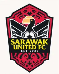  ??  ?? IMEJ BAHARU: Logo baharu pasukan Sarawak United FC digunakan ketika menentang Kedah di Stadium Pusat Latihan FAS Kompleks Sukan, Selangor malam ini.