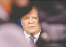  ?? FRANK GUNN/ THE CANADIAN PRESS ?? In a video posted to Twitter, Premier Doug Ford says mass inoculatio­n won't happen until “April, May and June.”
