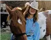  ??  ?? Douglas County’s Alexander High School freshman Marisa Bricker recently placed ninth
overall in goat tying for West Georgia Junior Rodeo.