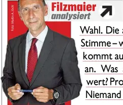  ??  ?? Peter Filzmaier ist Professor für Politikwis­senschaft an der Donau-Universitä­t Krems und der Karl-FranzensUn­iversität Graz.