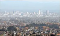  ?? Photo / File ?? Christchur­ch City viewed from the Port Hills but Joe had no energy to enjoy the view.