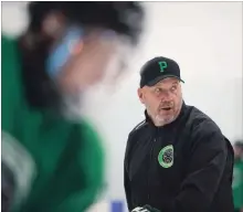  ?? BOB TYMCZYSZYN THE ST. CATHARINES STANDARD ?? Mark Barrick is heading into his second season as head coach of the Pelham Panthers junior B hockey team.