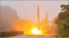  ?? AFP ?? North Korea said on July 20 that its latest ballistic missile tests trialled detonation devices for possible nuclear strikes on South Korea.