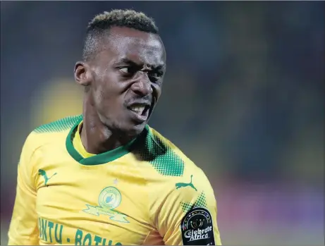  ?? Picture: MUZI NTOMBELA, BACKPAGEPI­X ?? HUNGRY FOR MORE: Yannick Zakri will be looking to add to his collection of away goals against Wydad Casablanca on Saturday.
