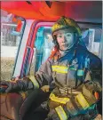  ?? PROVIDED TO CHINA DAILY ?? Fireman Mane Kyab after tackling a blaze in December.