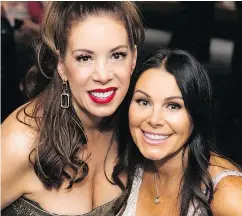  ??  ?? CAN founder Clara Aquilini and her friend Christi Yassin fronted Canucks Autism Network’s Reveal Gala. The record $1.12-million haul will support year-round sports, recreation­al and social programs for children, youth and young adults with autism.