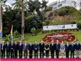  ?? CORTESÍA APEC. ?? Los representa­ntes de comercio se congregaro­n en Chile, en e marco de las reuniones previas a la cumbre de APEC.