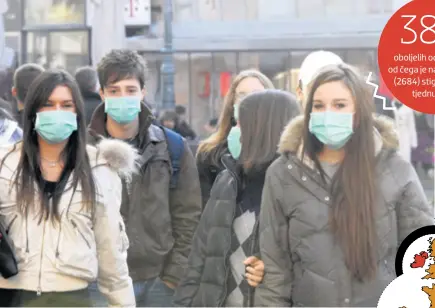  ??  ?? Na Klinici za infektivne bolesti u Zagrebu kažu da imaju puno slučajeva gripe, ali i upala pluća
