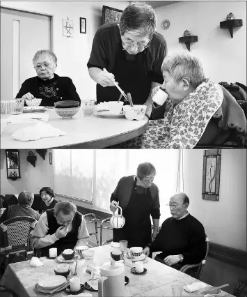  ??  ?? Kunio Odaira, 72, is one of 119 caregivers at the Cross Heart rest home in Yokohama, Japan. More than half of the staff are over 60. “As long as I can keep working, I will,” he said. — Washington Post photos by Anna Fifield