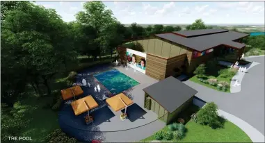  ??  ?? A rendering by REES Architectu­re of the zero entry pool that will be featured at Camp Trivera, the nation's first Urban Girl Scout Camp. The camp is set to open Fall 2020. [PROVIDED]