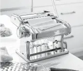  ??  ?? Ahand-crank pasta machine: