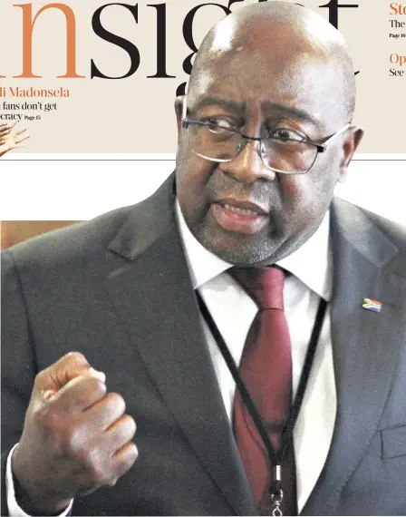  ?? Picture: Thapelo Morebudi ?? HOLDING THE LINE Nhlanhla Nene tells the inquiry into state capture this week how he refused to do Zuma’s bidding.