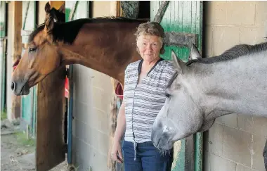  ?? GREG PENDER/The StarPhoeni­x ?? Saskatoon’s Joan Phipps grew up around Marquis Downs and became a female jockey trailblaze­r. The 60-year-old athlete is being honoured Saturday at the track for her contributi­ons to the sport.