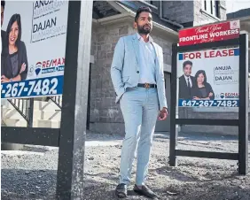  ?? GIOVANNI CAPRIOTTI FOR THE TORONTO STAR ?? Durham Region realtor Dajan Kumarasamy said the market turned “like a flip of a switch.”