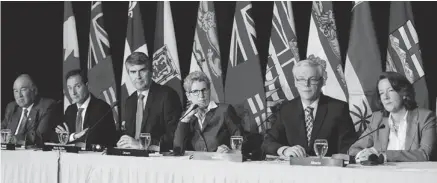  ?? MARK BLINCH/THE CANADIAN PRESS ?? Canadian premiers are concerned that the federal government’s new training strategy wouldn’t help many disadvanta­ged Canadians.