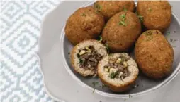  ?? BERNARD WEIL/TORONTO STAR ?? Marlene Matar’s Basic Fried Kibbeh takes less than an hour to make.