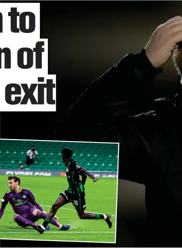  ??  ?? Neil Lennon admits his side had themselves to blame for Champions League exit having done enough to win the tie