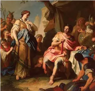  ??  ?? Alejandro Magno y Roxana (1756), de Pietro Rotari