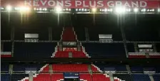  ?? (Photo AFP) ?? Le Parc des Princes aussi restera vide demain.