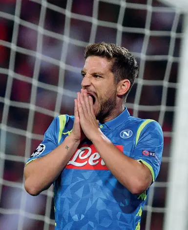  ??  ?? L’attaccante Dries Mertens è tra quelli nel suo ruolo che ha giocato meno È rientrato per ultimo dopo il mondiale ma ha fatto un gol