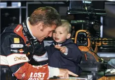  ??  ?? Max as a toddler in 2000, pictured with his father, Jos, who was then racing in F1 with Arrows