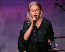  ?? AP File ?? BRIGHT START: Phoebe Bridgers is in the running for four Grammys, including best new artist.