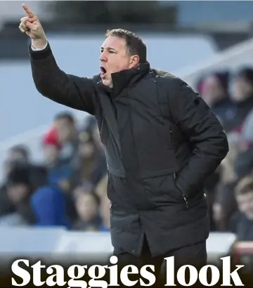  ?? ?? FINISHING TOUCH: County boss Malky Mackay covets ‘a wee spark in the final third’.