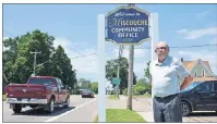  ?? COLIN MACLEAN/JOURNAL PIONEER ?? Ivan Blanchard, chairman of Miscouche, stands along a busy Route 2 in his community. The provincial and federal government­s announced joint funding Wednesday for a number of improvemen­t and repair projects along Route 2.