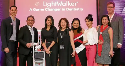  ??  ?? Dr. Jason Pang, Dr. Jerry Dizon, Dr. Melanie Karganilla, Dr. Editha Dizon, SpectruMed president and CEO Cherryl Morano-Glazer, Ruby Chavez, Dr. Peter Lou Santiago-Caronan and SpectruMed chairman Doron Glazer