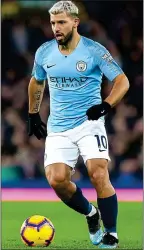  ??  ?? CLASS ACT: City striker Sergio Aguero