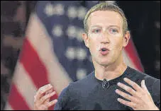  ?? AP ?? Mark Zuckerberg, founder and CEO, Facebook.