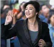  ??  ?? Not in Thailand: Yingluck is rumoured to have joined her fugitive brother Thaksin in Dubai.