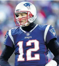  ?? Adam Glanzman / Getty Images ?? Tom Brady and the Patriots can’t be counted out as they pursue their sixth NFL championsh­ip.