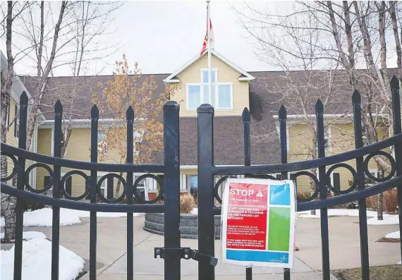  ?? AL CHAREST/FILES ?? One woman has demanded that her husband be kept isolated in his own room, but was told Mckenzie Towne Continuing Care Centre can’t accommodat­e that.