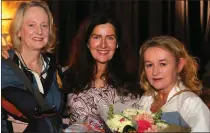  ?? Photos by Denis Carroll ?? LEFT: Noreen and Rebecca with writer Catherine McGeachy who opened the trio’s exhibition in St John’s, Listowel, recently. The exhibition runs until the end of the month.