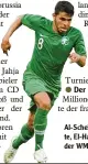  ?? Fotos: dpa, Witters ?? Al Schehri (links) ist der kleins te, El Hadari der älteste Spieler der WM.