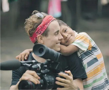  ?? COURTESY OF ROBERT MCKINNON ?? Cinematogr­apher Ben McKinnon in Peru shooting footage for the Pure Art Foundation, an organizati­on establishe­d by his parents Brigitte and Robert. Ben McKinnon died last year at the age of 24.