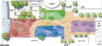  ?? CITY OF FORT LAUDERDALE/COURTESY ?? Site plan and cost breakdown of a proposed park atop the Henry E. Kinney Tunnel in Fort Lauderdale.