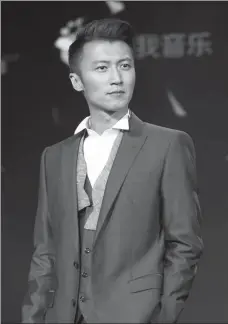  ?? ZOU HONG / CHINA DAILY ?? Nicholas Tse at a press conference in Beijing to promote his new album on Jan 4.
