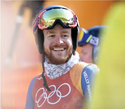  ?? FOTO: LEHTIKUVA/VESA MOILANEN ?? Samu Torsti kom med nöd och näppe med till OS i Pyeongchan­g men där vände trenden och han blev den blåvita alpina säsongens stora ljusglimt.