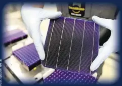  ??  ?? Freiberg ist laut Solarworld die größte Fabrik Europas für Solarwafer. Ihre Zukunft ist ungewiss.