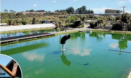  ?? MATTHEW MARTIN/STUFF ?? The Huka Prawn Park’s fishing ponds remain empty of prawns due to breeding difficulti­es.