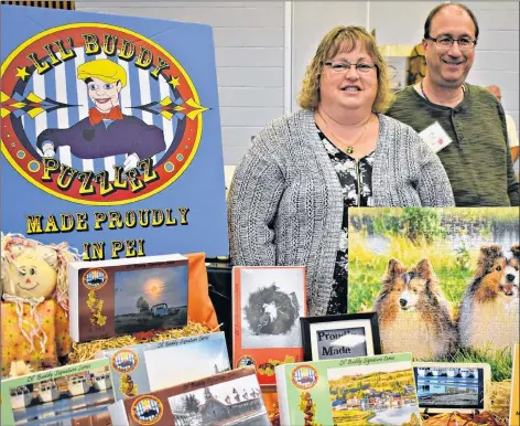  ?? DESIREE ANSTEY/ JOURNAL PIONEER ?? Jean and Dave Fortune were inspired by doing puzzles to create “Lil’ Buddy Puzzlez”, one of the products on display at the annual Fall Craft Fair this past weekend in Summerside.