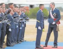  ?? // EP ?? El Rey Felipe VI, ayer en la entrega de despachos