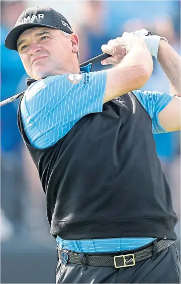  ?? Picture: PA. ?? Paul Lawrie is to become an official ambassador for Carnoustie Golf Links and will wear the logo of the venue, where he won the 1999 Open Championsh­ip title, as their touring profession­al. See page 41.