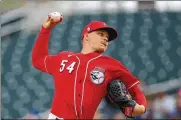  ?? ROSS D. FRANKLIN / AP 2020 ?? Cincinnati Reds starting pitcher Sonny Gray is dealing with back spasms. He and the Reds decided to take the cautious route and shut him down until Wednesday or Thursday.